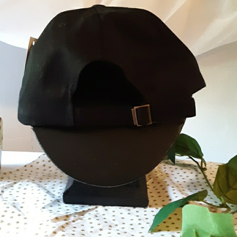 Blingy Black Denim Ballcap - Picture 2 of 2